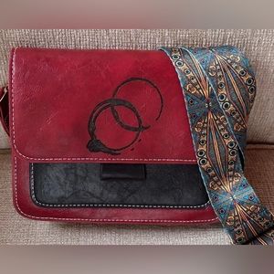 Dave Matthews Band Coffee Rings FAUX LEATHER Purse Vegan friendly